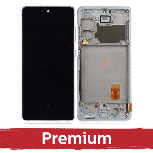 LCD Display Compatible With Samsung G780 S20 FE (G781 S20 FE 5G) with Frame / Cloud Mint / OEM