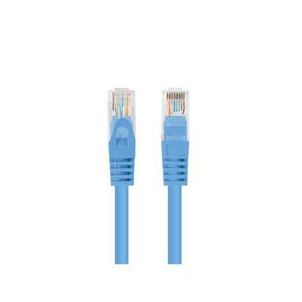 Lanberg PCU6-20CC-0150-B Cat 6 UTP komutacinis tinklo kabelis, 1,5 m, mėlynas, 10 vnt. pakuotė