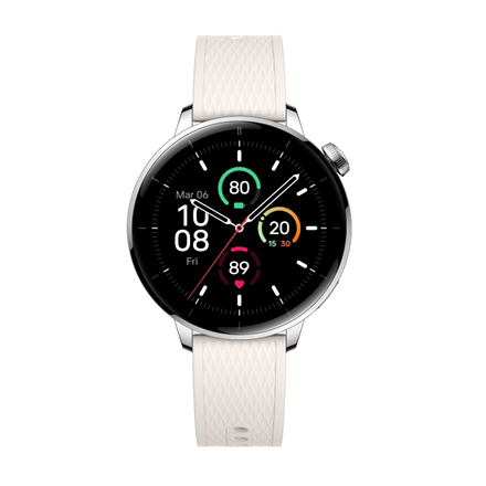 Sidabrinis plieninis išmanusis laikrodis OnePlus Watch 3, 43 mm, 1,32 col. AMOLED, GPS