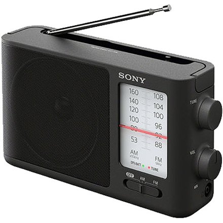 „Sony ICF-506“ analoginis radijo imtuvas, 5 W, juodas