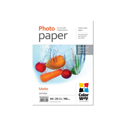 ColorWay Matte Photo Paper 190 g/m² A4