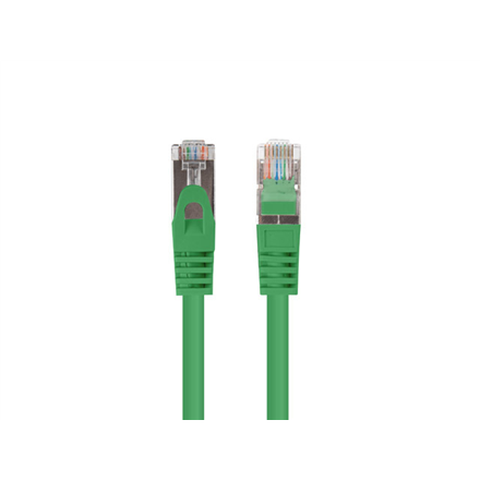 Žalias Lanberg CAT.6 FTP 1 m komutacinis laidas, išbandytas „Fluke“, 10 vnt., PCF6-20CC-0100-G