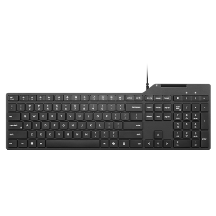 Lenovo USB-A Wired Smartcard Keyboard 5000 Keyboard Wired Estonian Plunger Type Switch Black Brown Box