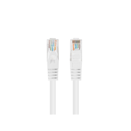 Baltas tinklo kabelis Lanberg CAT.5e UTP, 1 m, patikrintas Fluke, 10 vnt., PCU5-20CC-0100-W