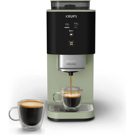 Krups Coffee Maker SA401LE0 Crush Pump pressure 15 bar Automatic Black/Green 1370 W