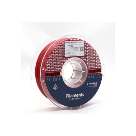 Raudonas greitaeigiam 3D spausdinimui skirtas ABS filamentas Flashforge, 1,75 mm, 1 kg, 3DP-ABS1.75HY-01-R