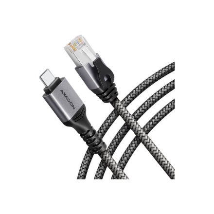 „AXAGON ADE-CM30“ USB-C 5 Gbps–Gigabit Ethernet adapteris su integruotu CAT6 RJ-45 tinklo laidu, 3 m, Asix AX88179B