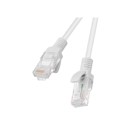 Lanberg PCU5-20CC-0150-S Cat 5e UTP RJ45 komutacinis tinklo kabelis, 1,5 m, pilkas, 10 vnt. pakuotė