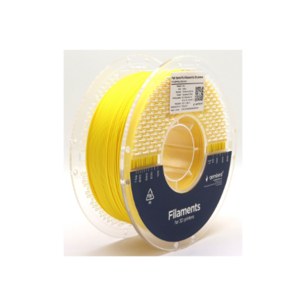 Geltonas didelio greičio PLA filamentas Flashforge 3DP-PLA1.75HY-01-Y, 1,75 mm, 1 kg
