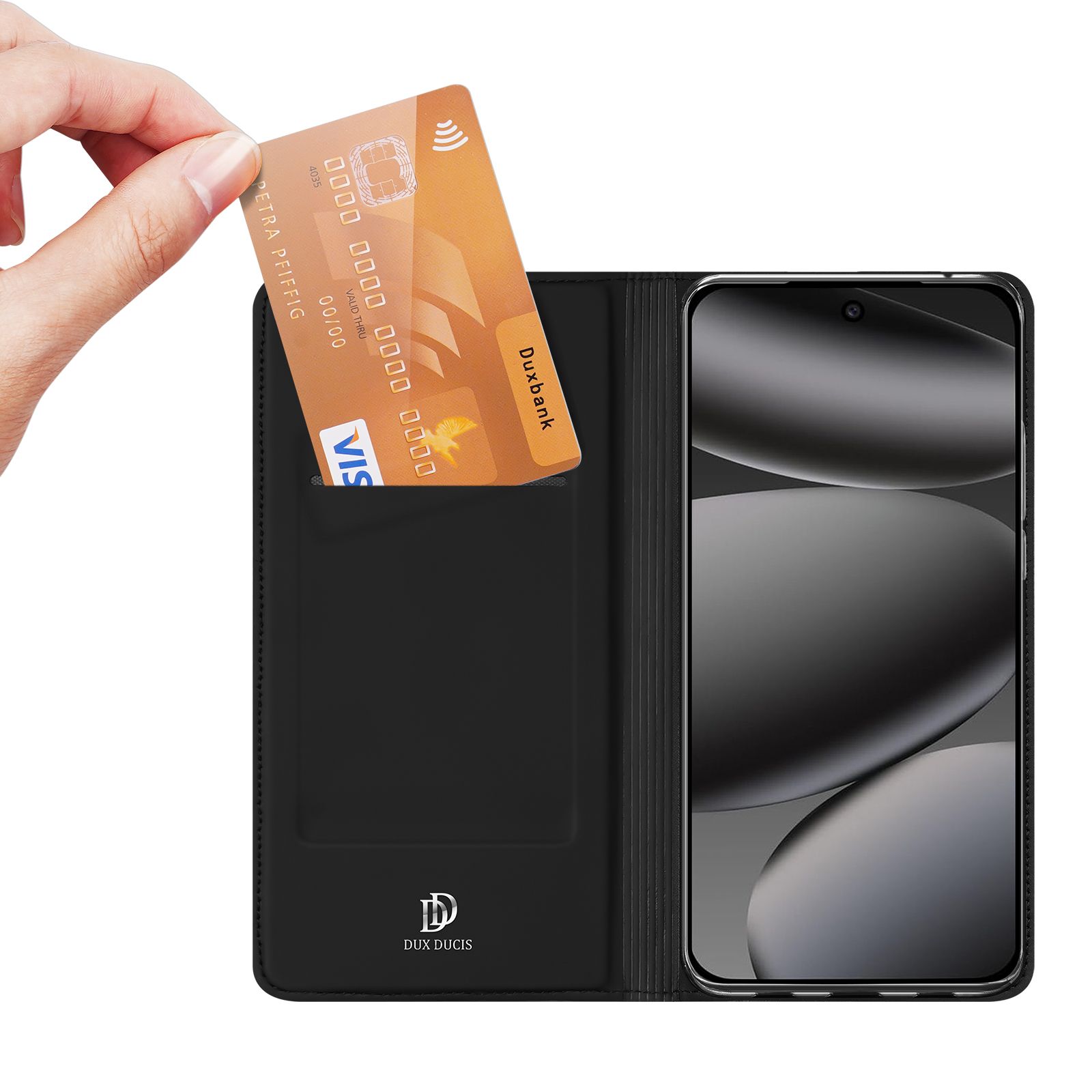 Чёрный DUX DUCIS wallet SKIN PRO чехол для GOOGLE PIXEL 11 PRO