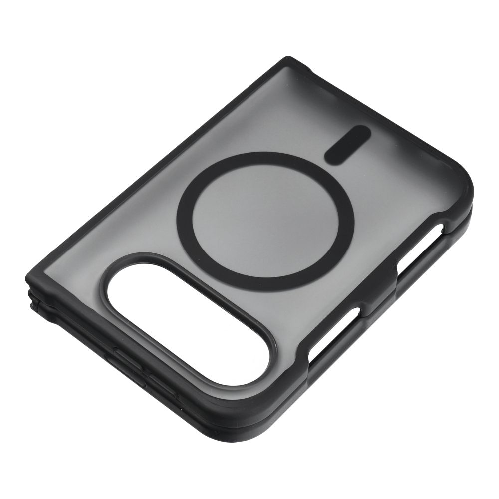 Juodas Forcell F-Protect 4sD-i Smoke Hybrid Premium dėklas iPhone Duo, suderinamas su MagSafe
