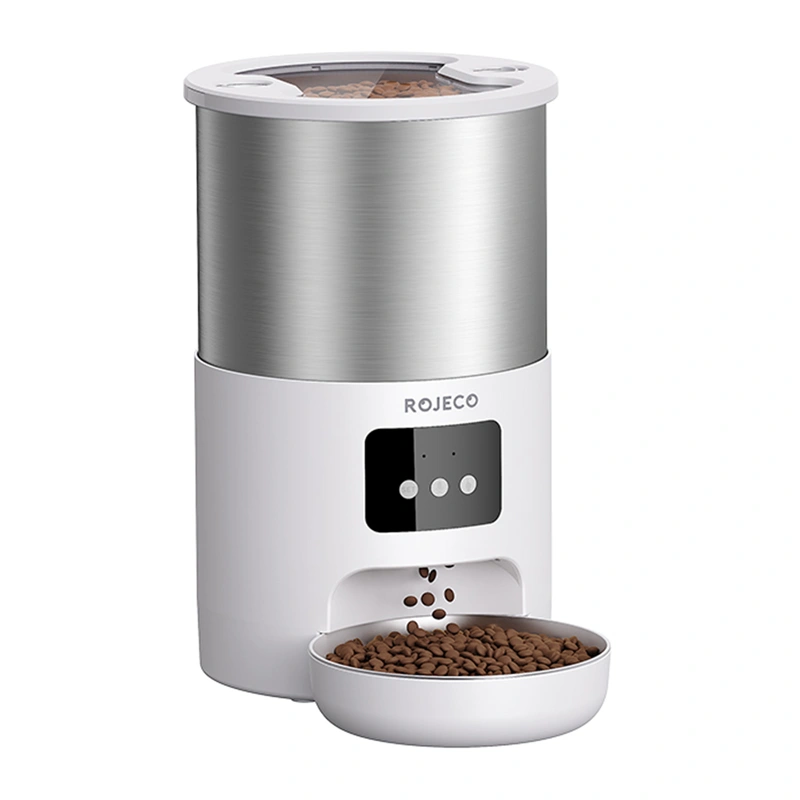 Pet food dispenser Rojeco Smart Pet Feeder 4.5l Stainless Steel