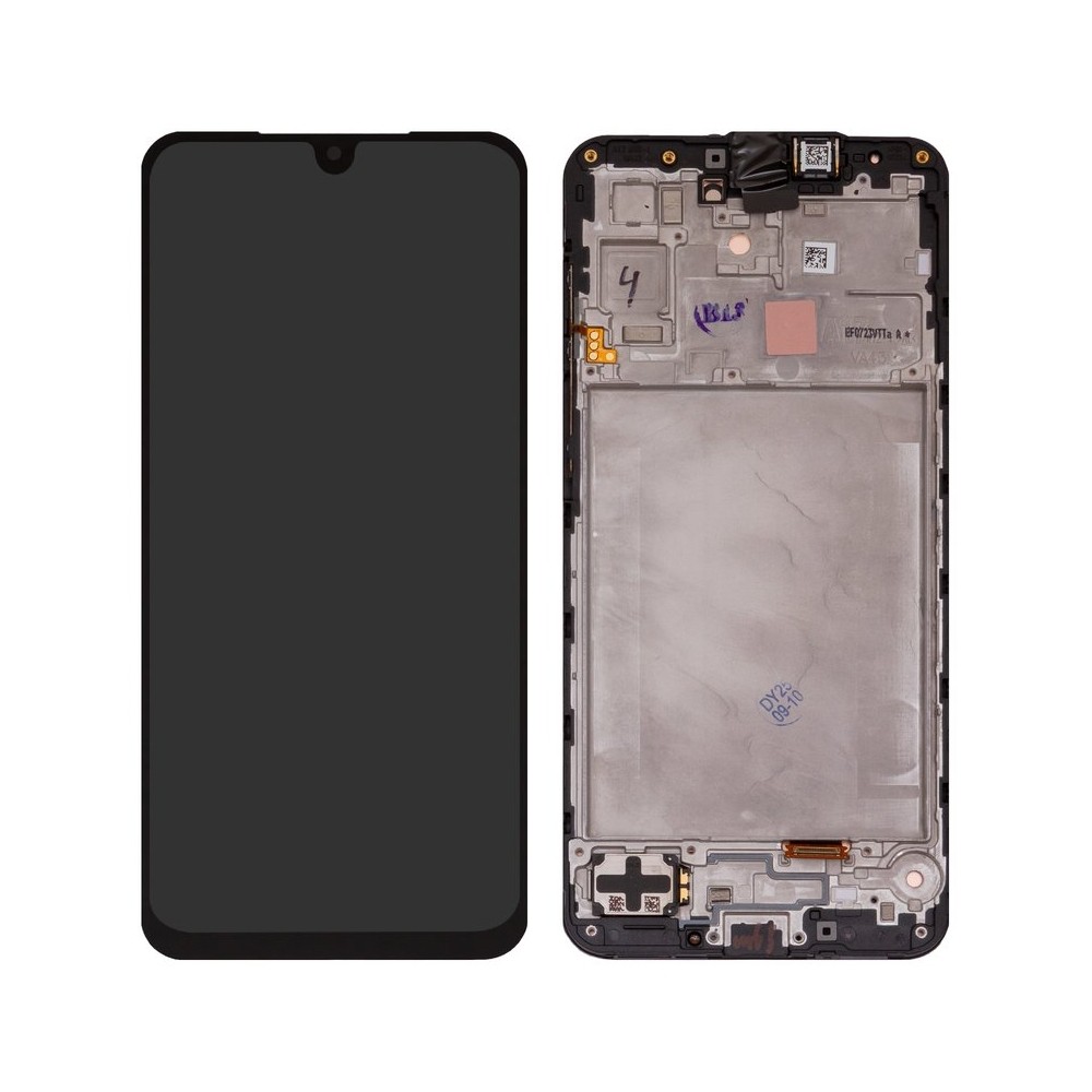 Ekranas Samsung A175 A17 4G/A176 A17 5G su lietimui jautriu stikliuku ir rėmeliu Black ORG