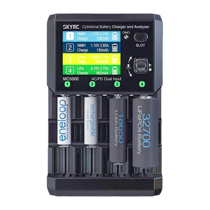 SkyRC MC5000 baterijų įkroviklis ir analizatorius, USB-C