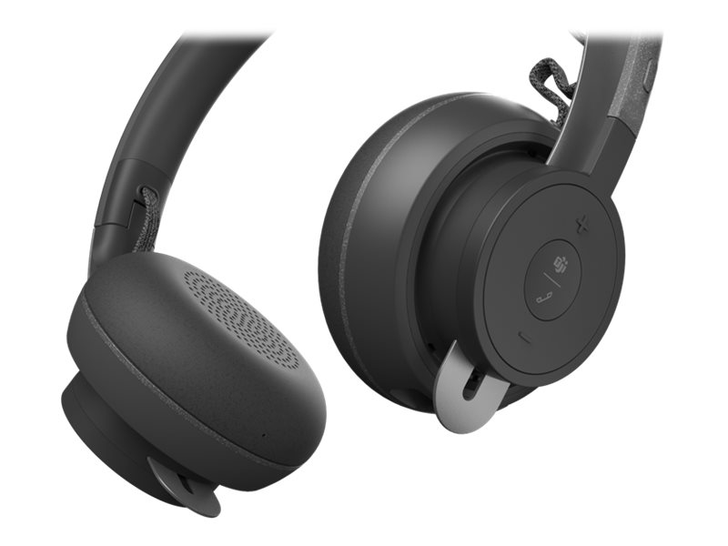 Logitech Zone Wireless – ant ausų dedamos Bluetooth ausinės su aktyviu triukšmo slopinimu ir Teams sertifikatu (981-000854)