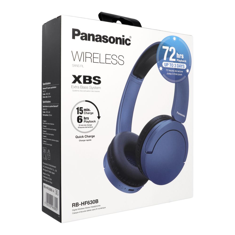 Mėlynos belaidės ausinės PANASONIC RB-HF630BE-A su ENC