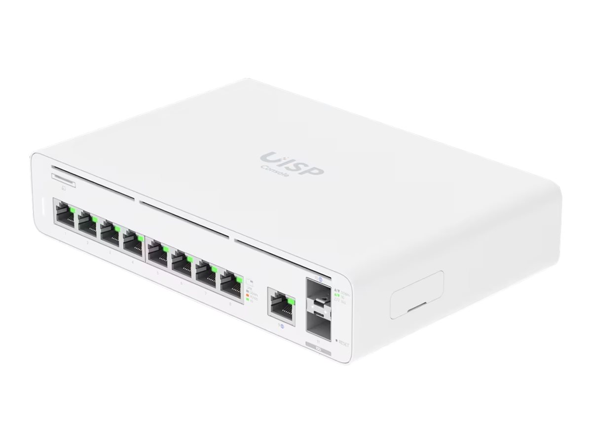 Ubiquiti UISP Console – valdiklis, šliuzas ir komutatorius su 2× 10G SFP+ ir 9× GbE RJ45 (UISP-CONSOLE)