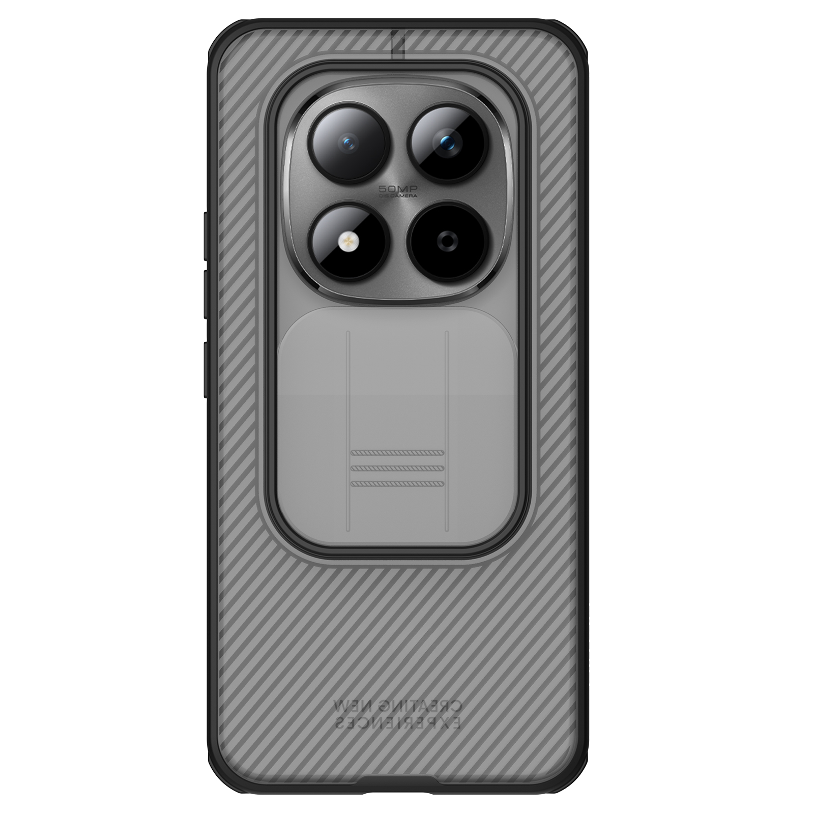 Nillkin CamShield Pro dėklas Xiaomi Redmi Note 15 Pro+ 5G/Poco M8 Pro 5G skaidrus juodas
