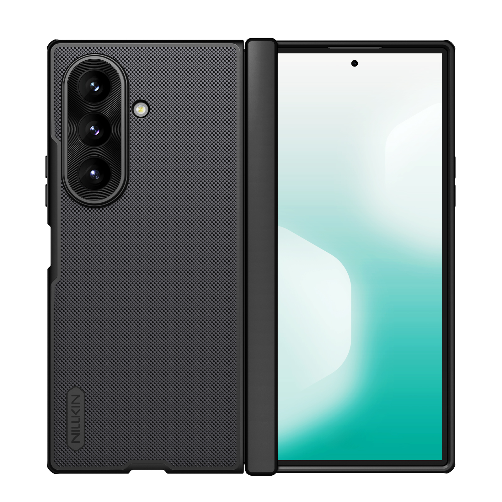 Nillkin Super Frosted Shield Fold magnetinis dėklas, skirtas Samsung Galaxy Z Fold 8 Ultra, suderinamas su MagSafe – juodas
