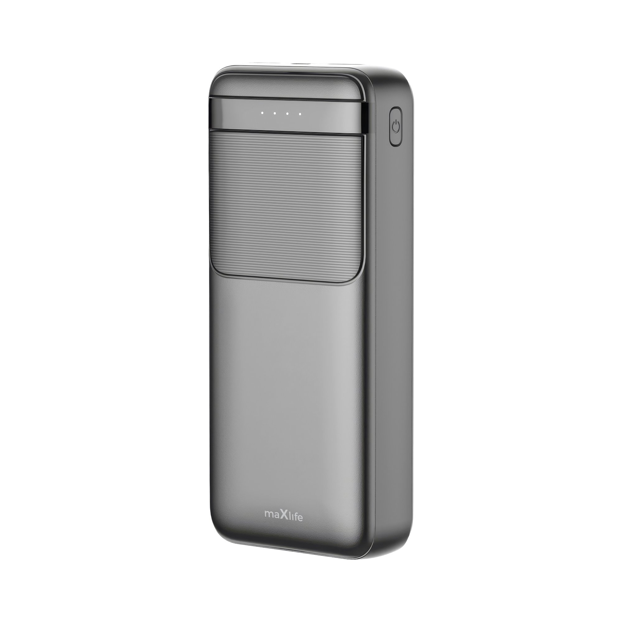 Juoda išorinė baterija Maxlife MXPB-09, QC, PD, 65 W, 20 000 mAh