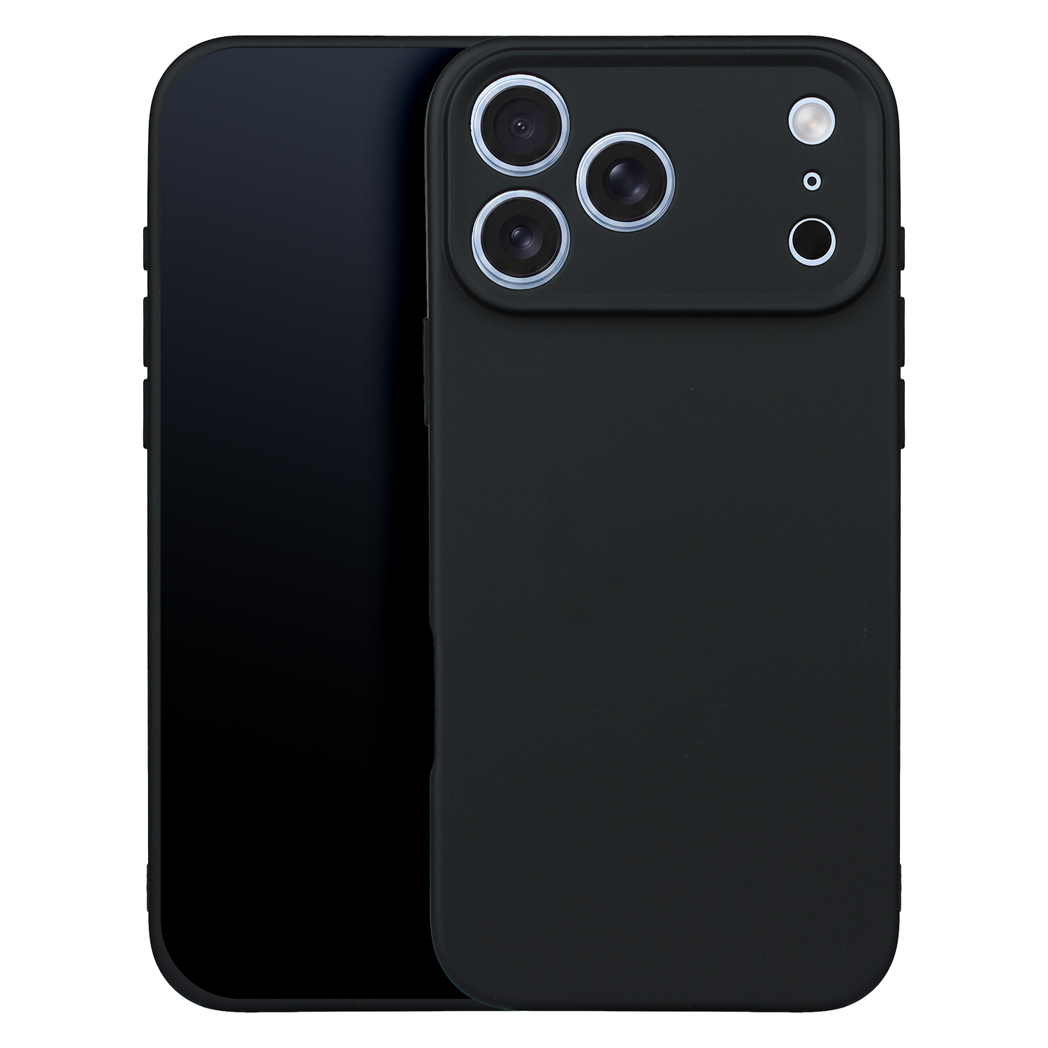 Juodas TFO „Silicon Box“ dėklas – „Apple iPhone 17 Pro“ ir „iPhone 18 Pro“ modeliams