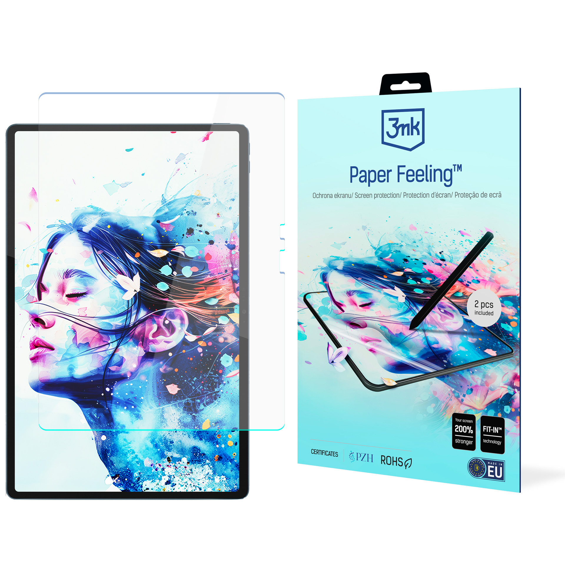 3mk Paper Feeling ekrano apsauga Lenovo Yoga Tab Plus Gen 2 13″ TB522FU, iki 15″