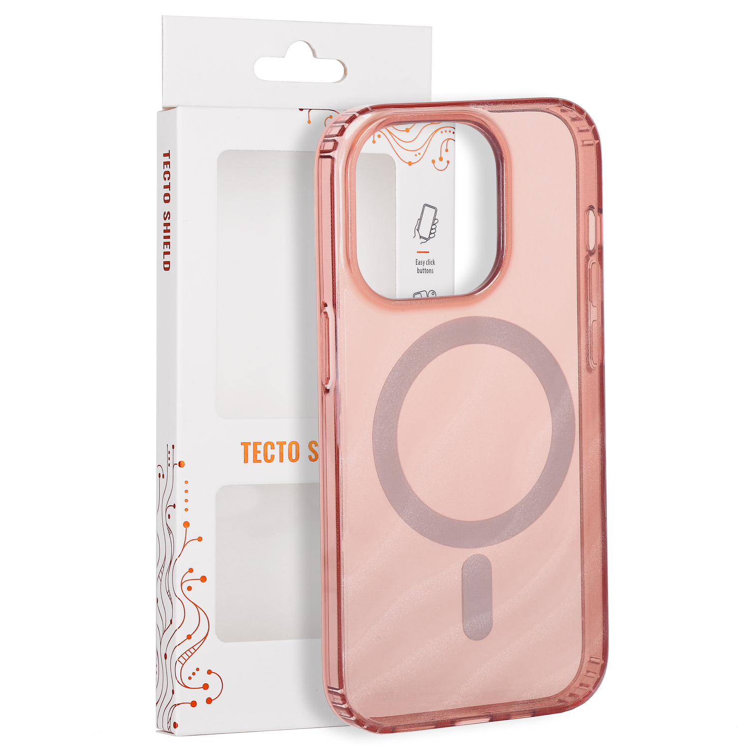 „Tecto Shield Desert Mag“ dėklas, skirtas iPhone 14 Pro 6,1", terakotos spalvos