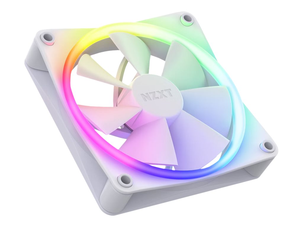 NZXT F120 RGB – trijų 120 mm ventiliatorių rinkinys, baltas (RF-R12TF-W1)