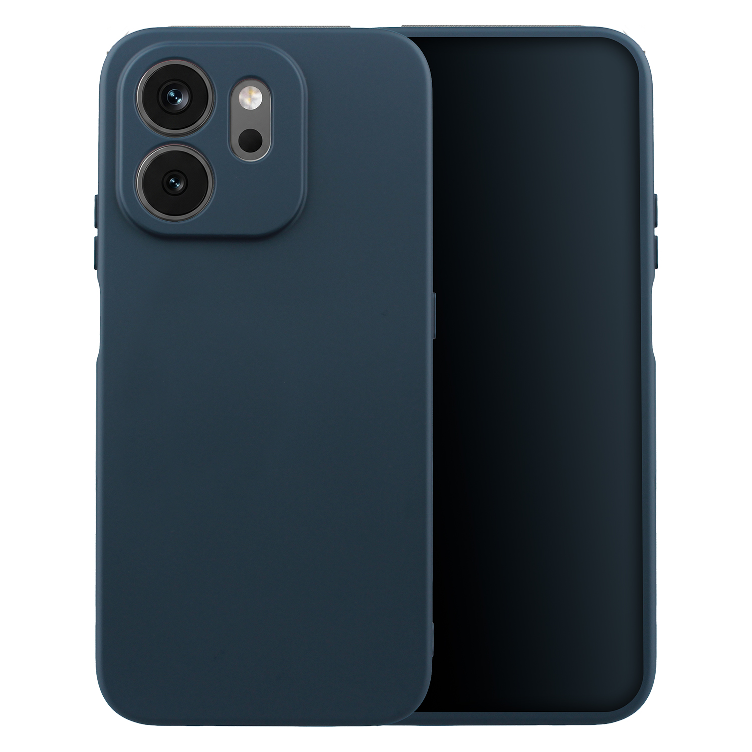 Silikoninis dėklas, skirtas Honor 600 Smart, tamsiai mėlynas