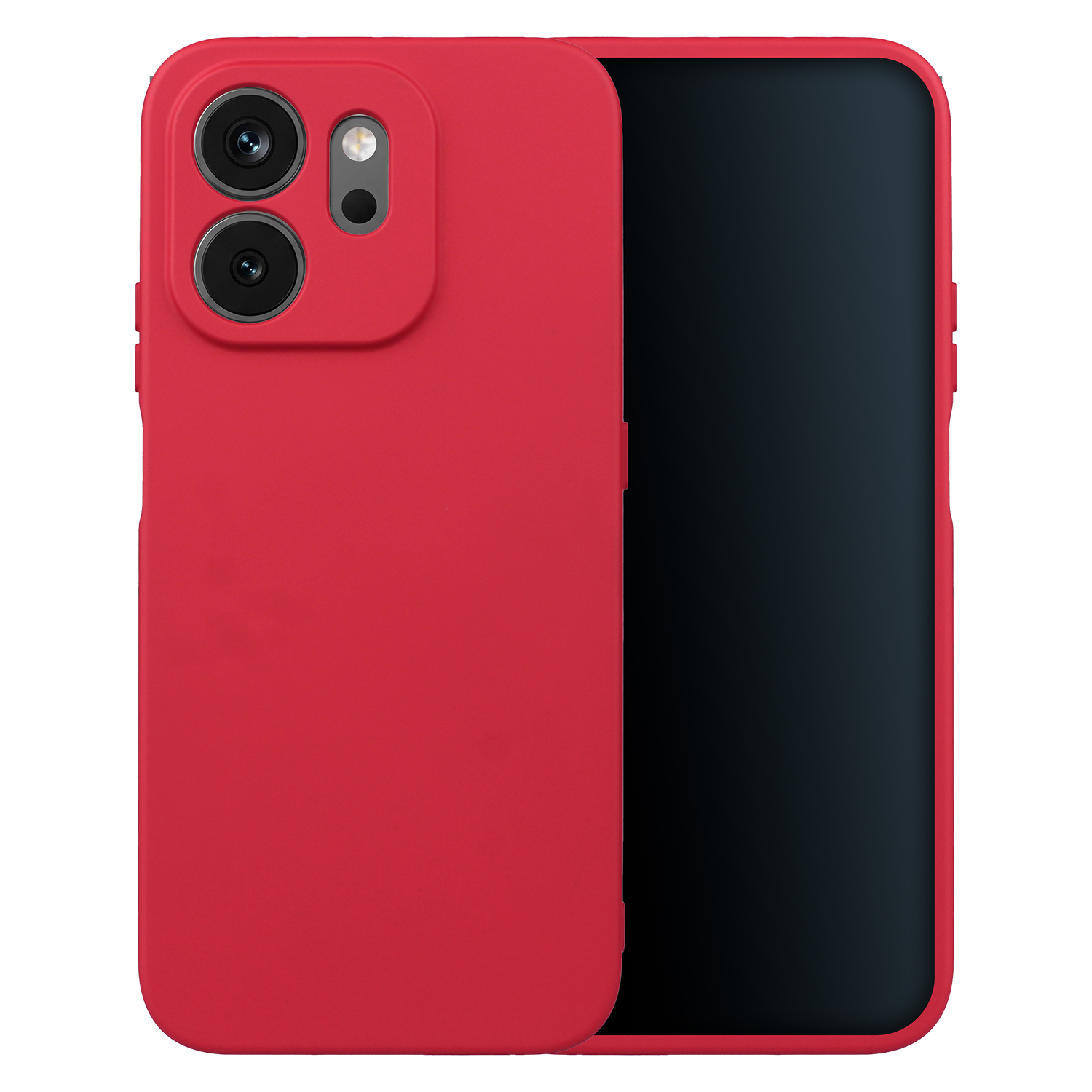 Silikoninis dėklas, skirtas Honor 600 Smart, raudonas
