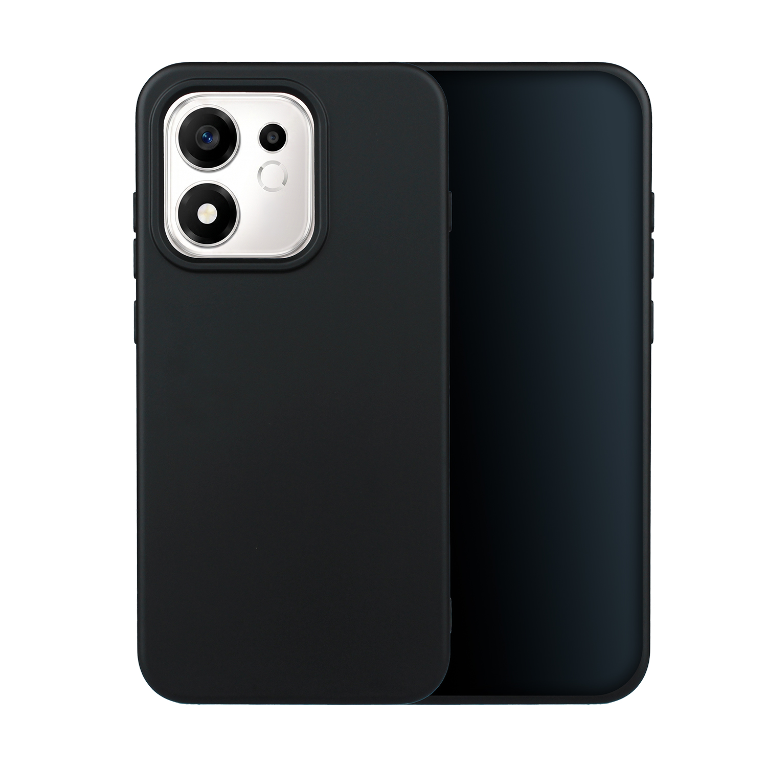 Silikoninis dėklas, skirtas Oppo Reno 16 5G (Global), juodas