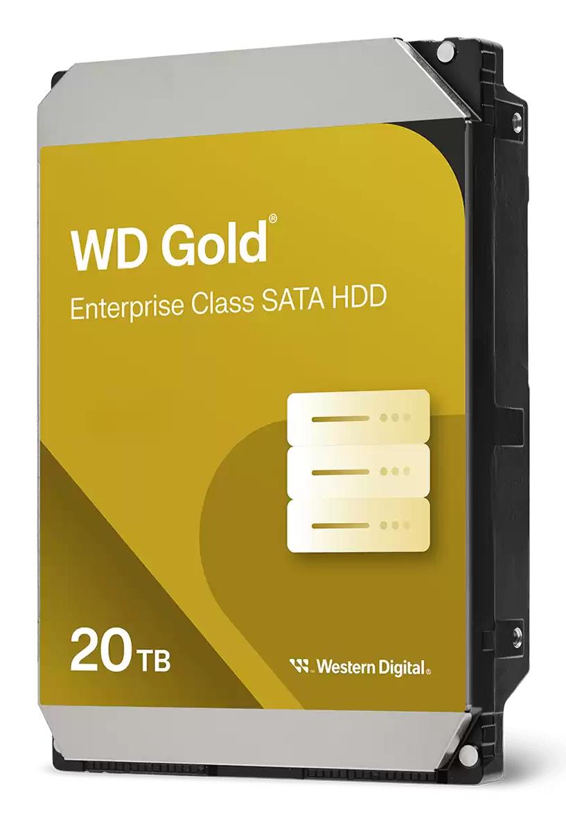 Western Digital Gold WD203KRYZ kietasis diskas, 20 TB, 512 MB, 7200 aps./min., 3,5"