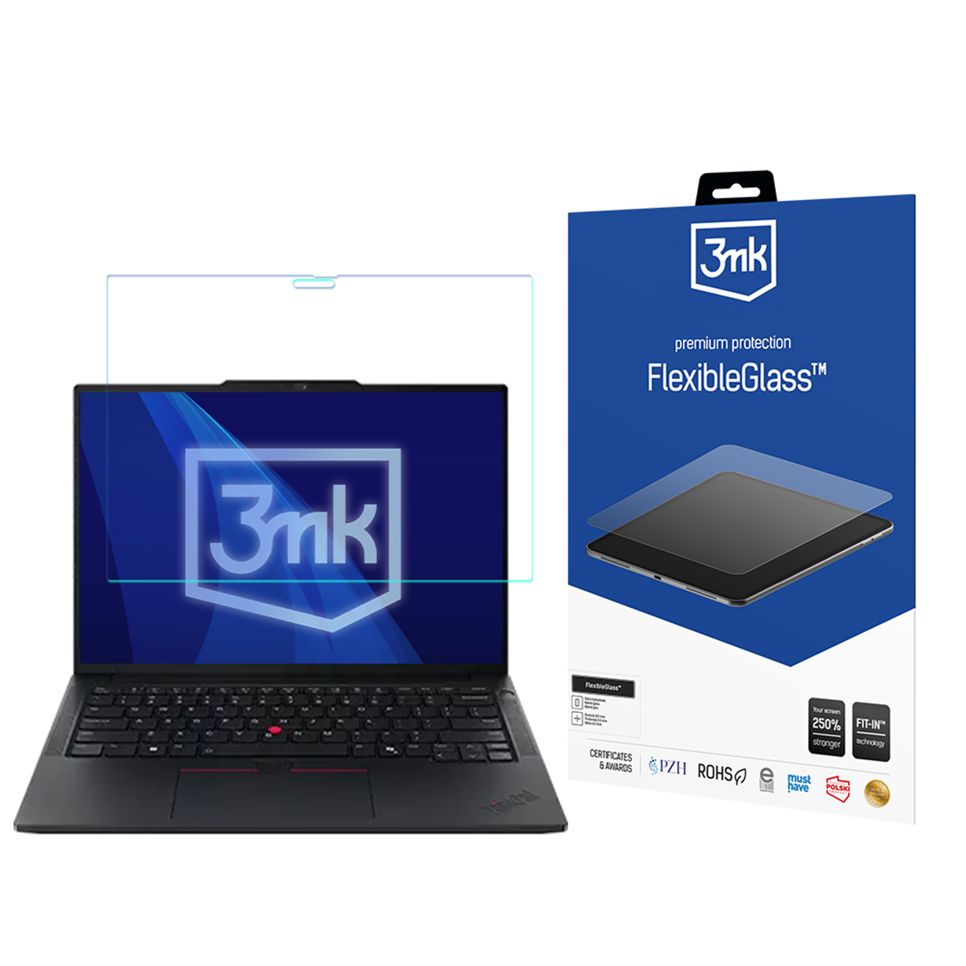 Lenovo ThinkPad X13 Detachable Gen 1 – до 15" 3mk FlexibleGlass – гибридная защита экрана