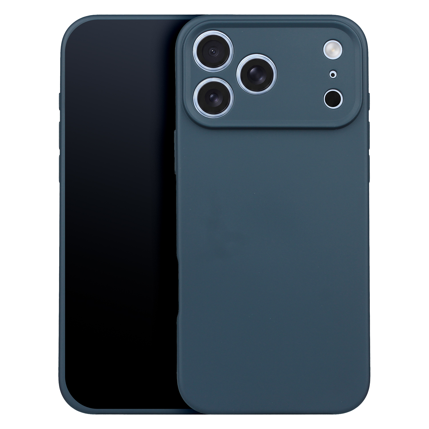 Silicon Box dėklas for iPhone 17 Pro Max 6,9" tamsiai mėlynas
