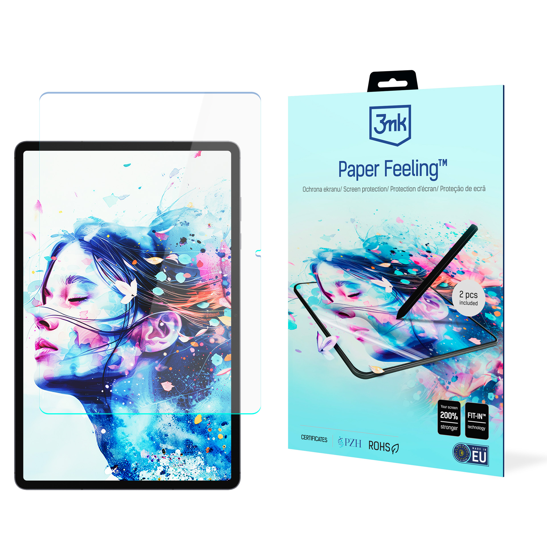 Защита экрана 3mk Paper Feeling для Samsung Galaxy Tab S12+, до 15″