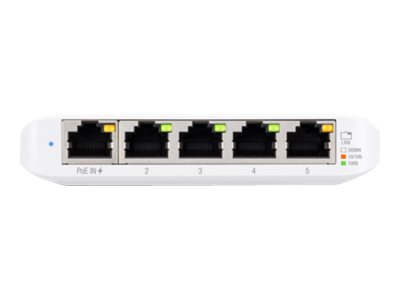 Ubiquiti UniFi Flex Mini – trijų penkių prievadų Gigabit komutatorių su PoE įėjimu rinkinys (USW-FLEX-MINI-3)