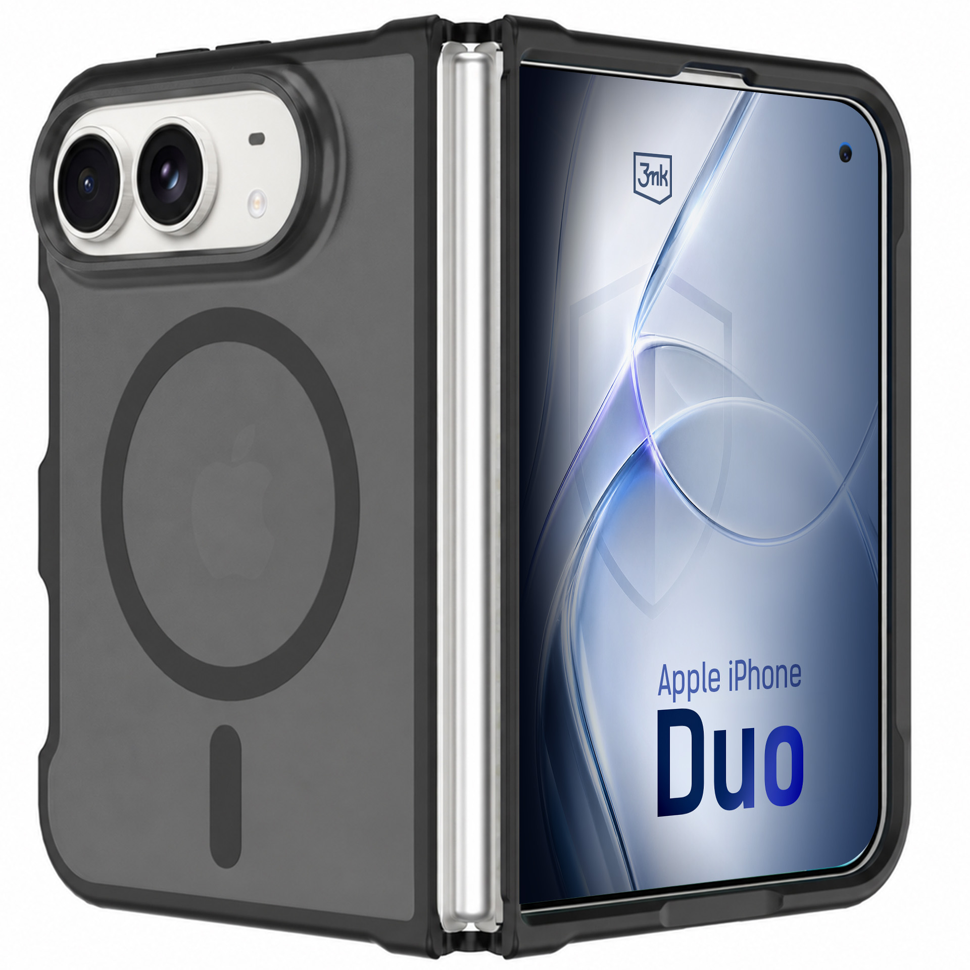 Apple iPhone Duo – 3mk Misty MagCase – dėklas, juodas