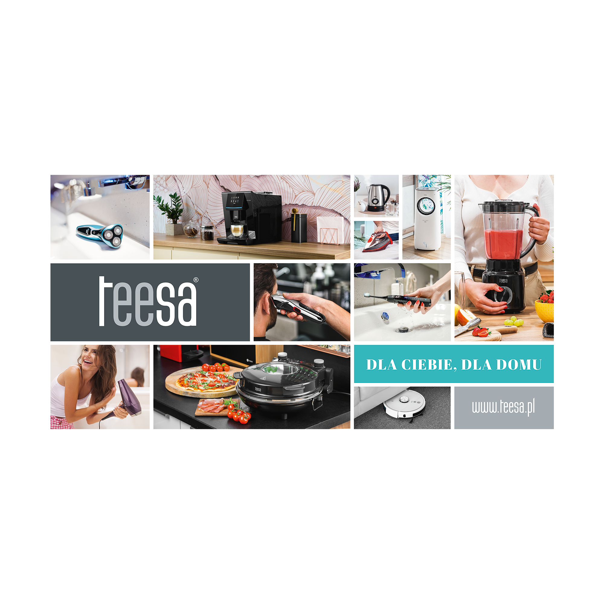 Teesa “For you, for the home” banner, 200 × 100 cm