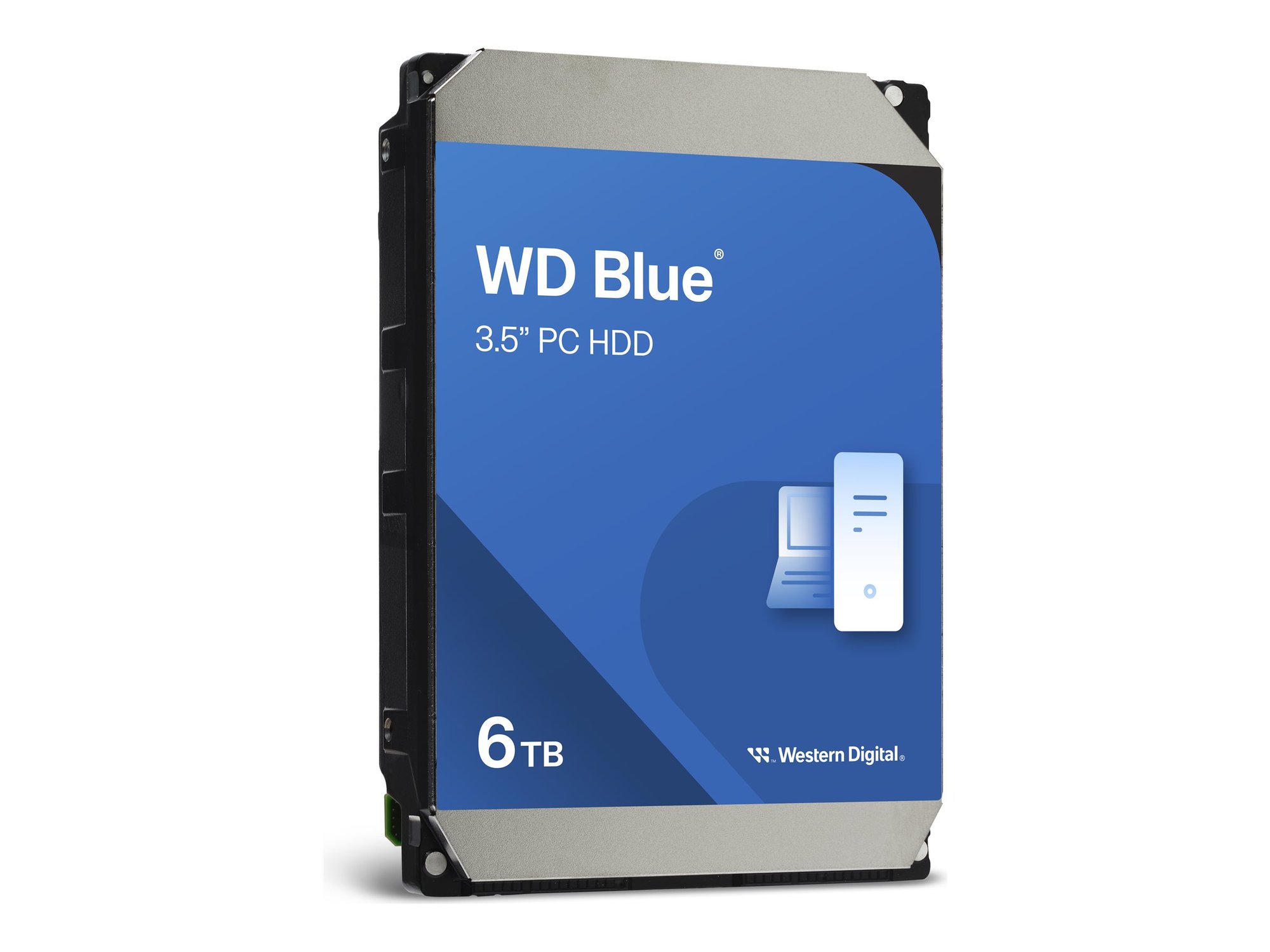 Western Digital Blue WD60EZAX – 6 TB 3,5 col. kompiuterio standusis diskas, SATA 6 Gb/s (WD60EZAX)