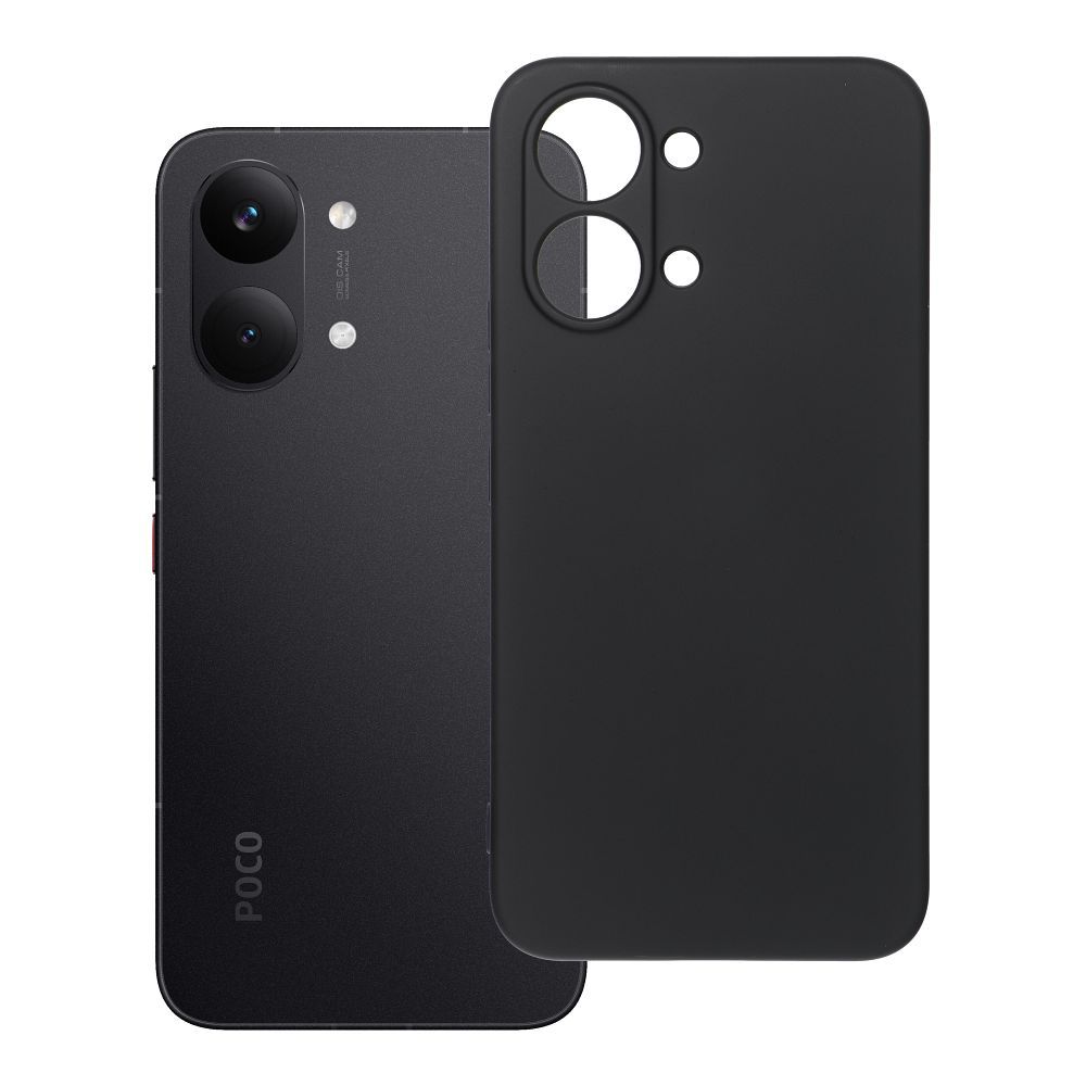 Juodas silikoninis dėklas Poco X8 Pro Max 5G