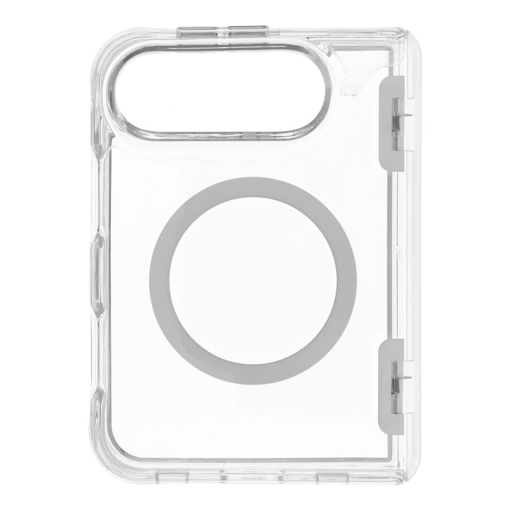 Skaidrus Forcell F-Protect 4sD-i Clear 2.5 mm Premium Hinge dėklas iPhone Duo, suderinamas su MagSafe