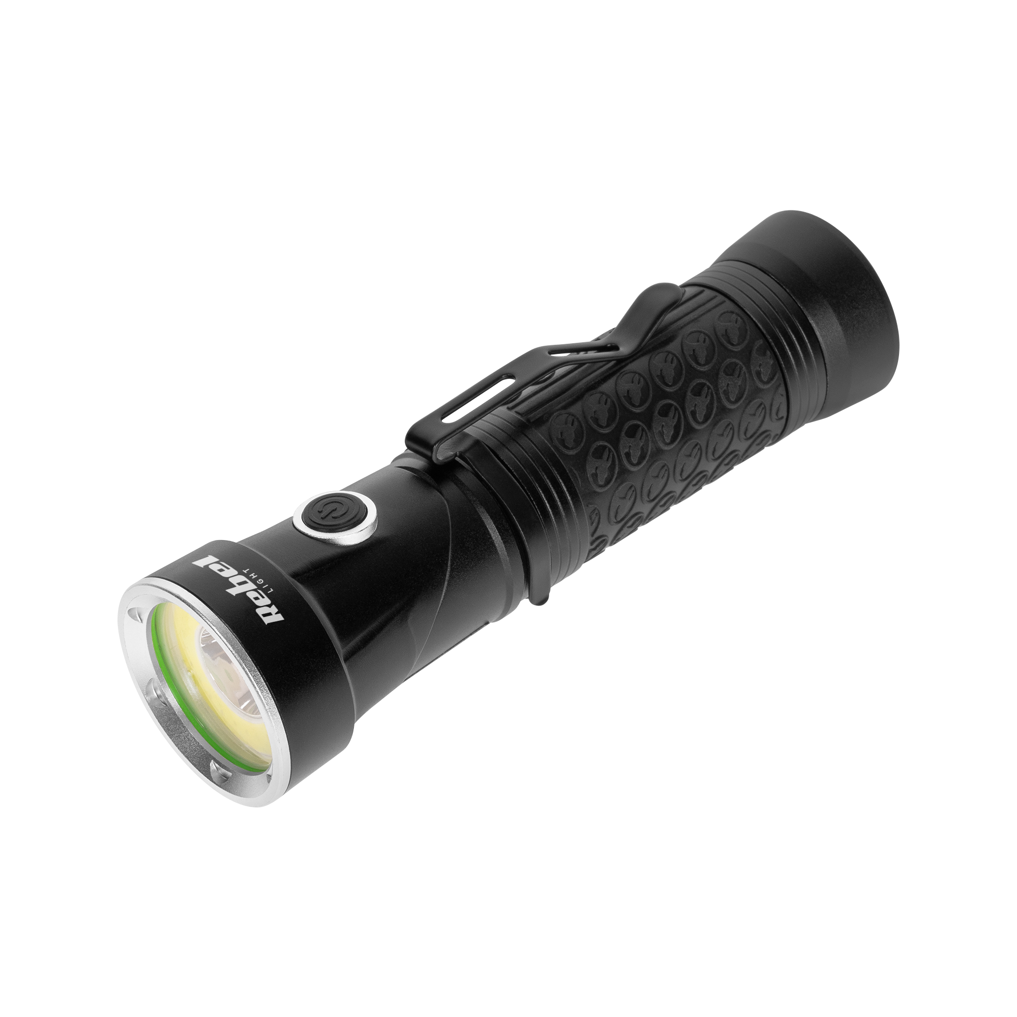 Rebel LED flashlight with movable head