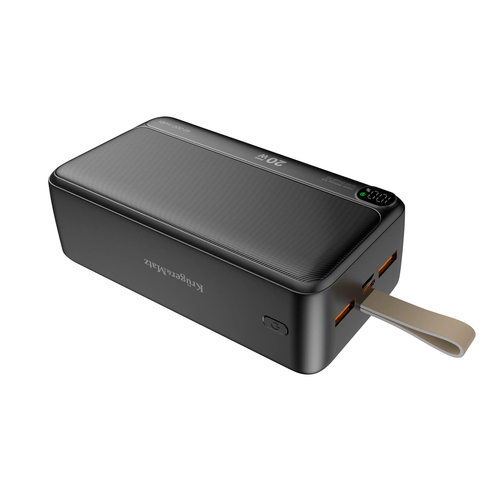 Kruger&Matz 40000 mAh Li-ion išorinis akumuliatorius su QC ir PD