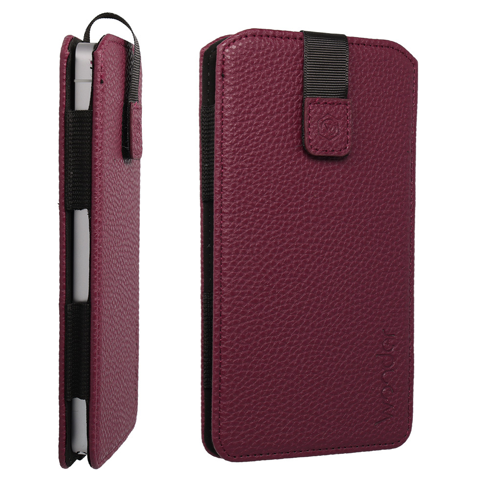 WONDER Flexi Pouch Case (Size XL) for Iphone 17 Air, iPhone 16 Plus/Samsung S26 Plus/S25 Plus/A56/A55/A54/Xiaomi 15/14/13T Pro/13T/Oppo Find X8/Find X7/Reno 12 Pro/Vivo X200/X100/V40 Pro/Motorola Edge 50 Pro/Edge 50/Edge 30 Fusion burgundy