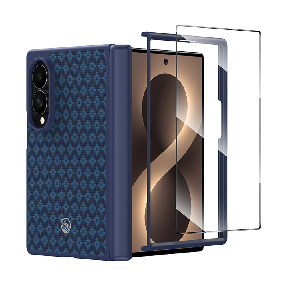 Benks Magnetic Armor Grid Pro Grand Combo dėklas Samsung Galaxy Z Fold 8, mėlynas (C.K.FL.SA.BE.C060)