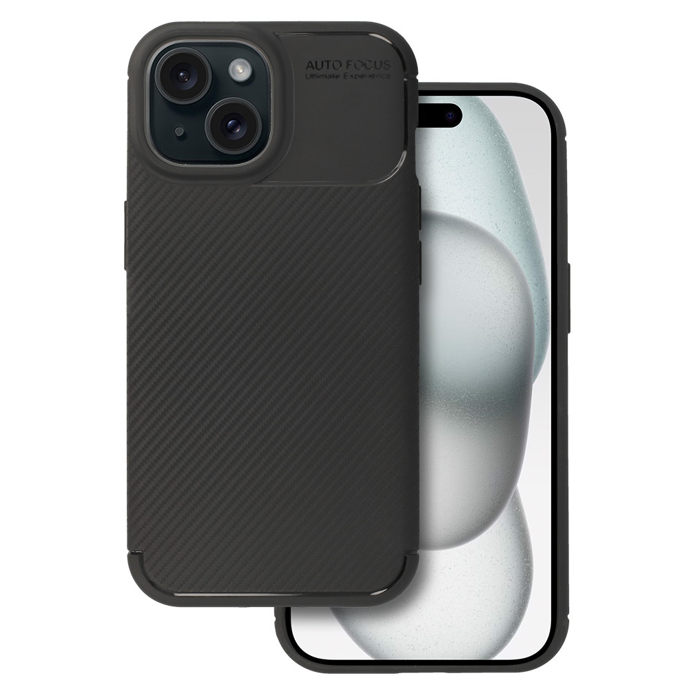 Tel Protect Carbon Elite dėklas iPhone 15 juodas