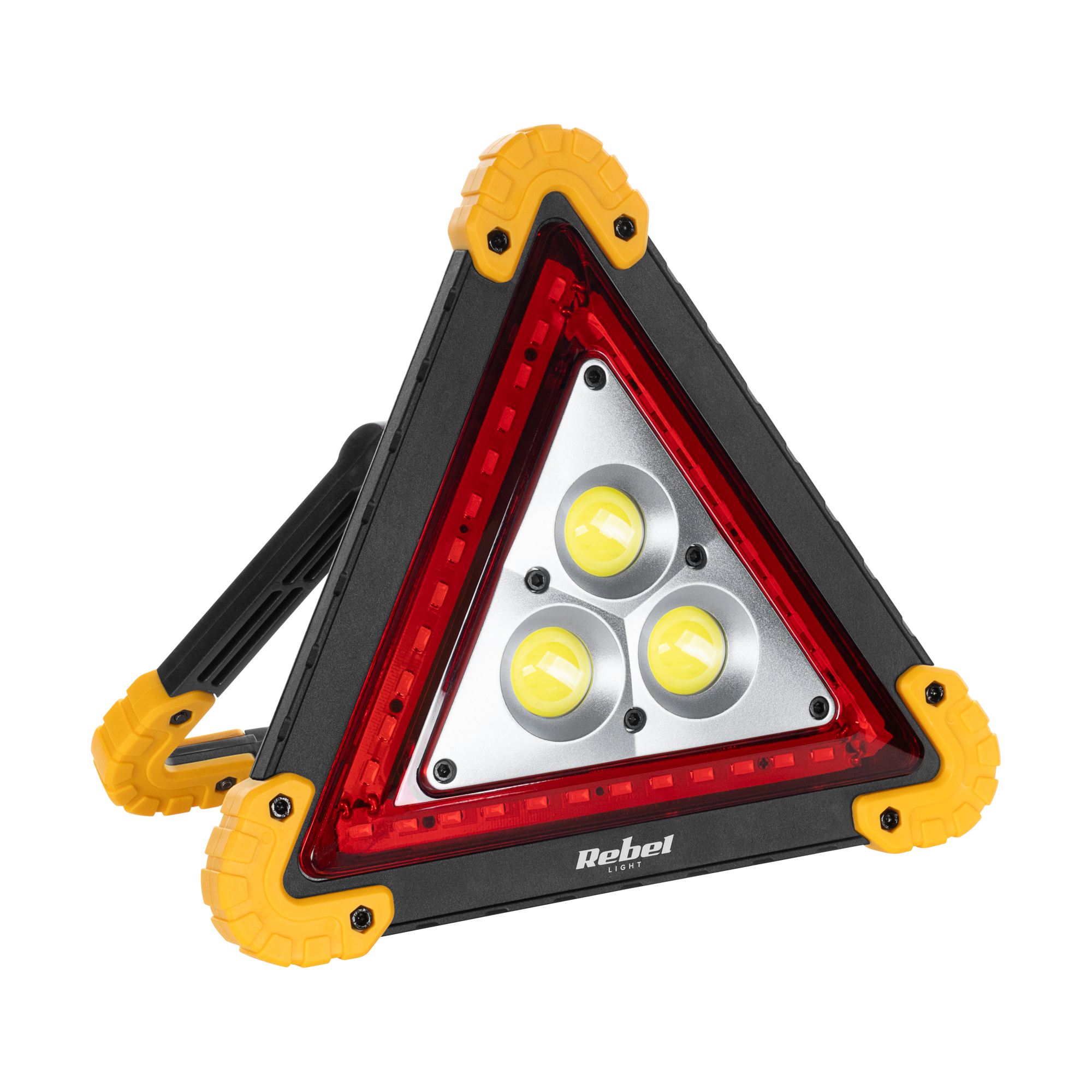 Multifunction workshop lamp with warning triangle